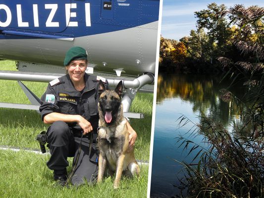 Der Mann wurde vom Polizeihund in der Alten Donau aufgespürt.