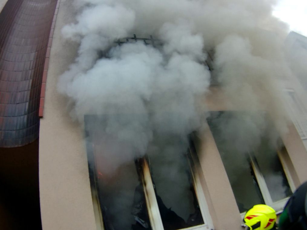 Brand im niederösterreichischen Baden. Brand im niederösterreichischen Baden.