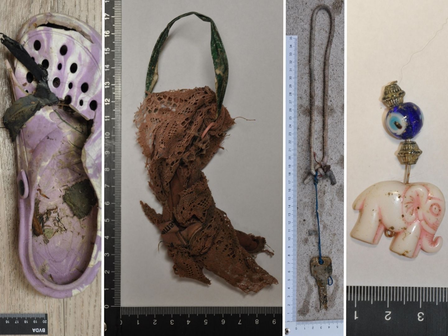 Diese Gegenstände hatte die verstorbene Frau bei sich. Diese Gegenstände hatte die verstorbene Frau bei sich.