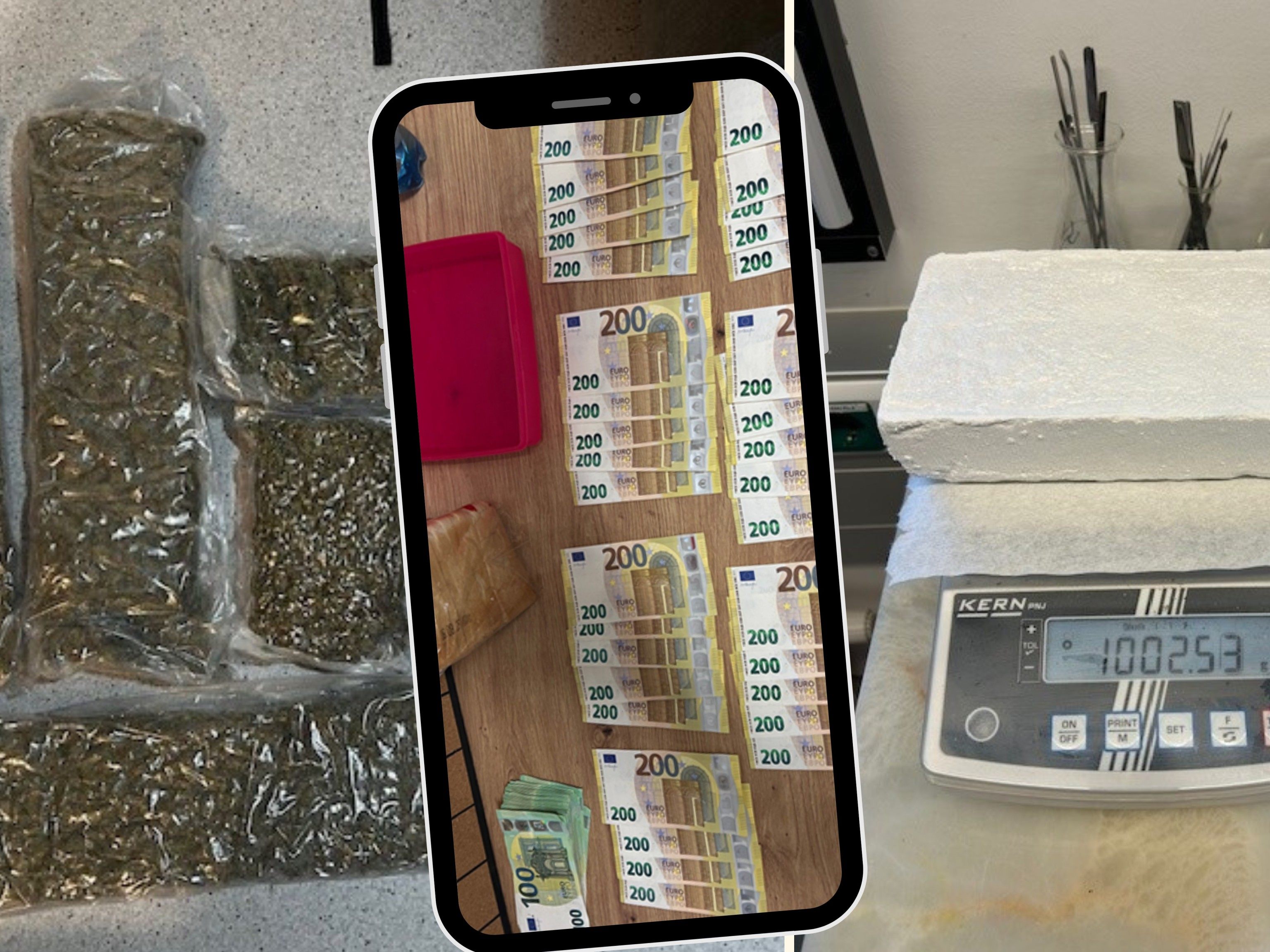 Dicke Beute für die Polizei in Graz Dicke Beute für die Polizei in Graz