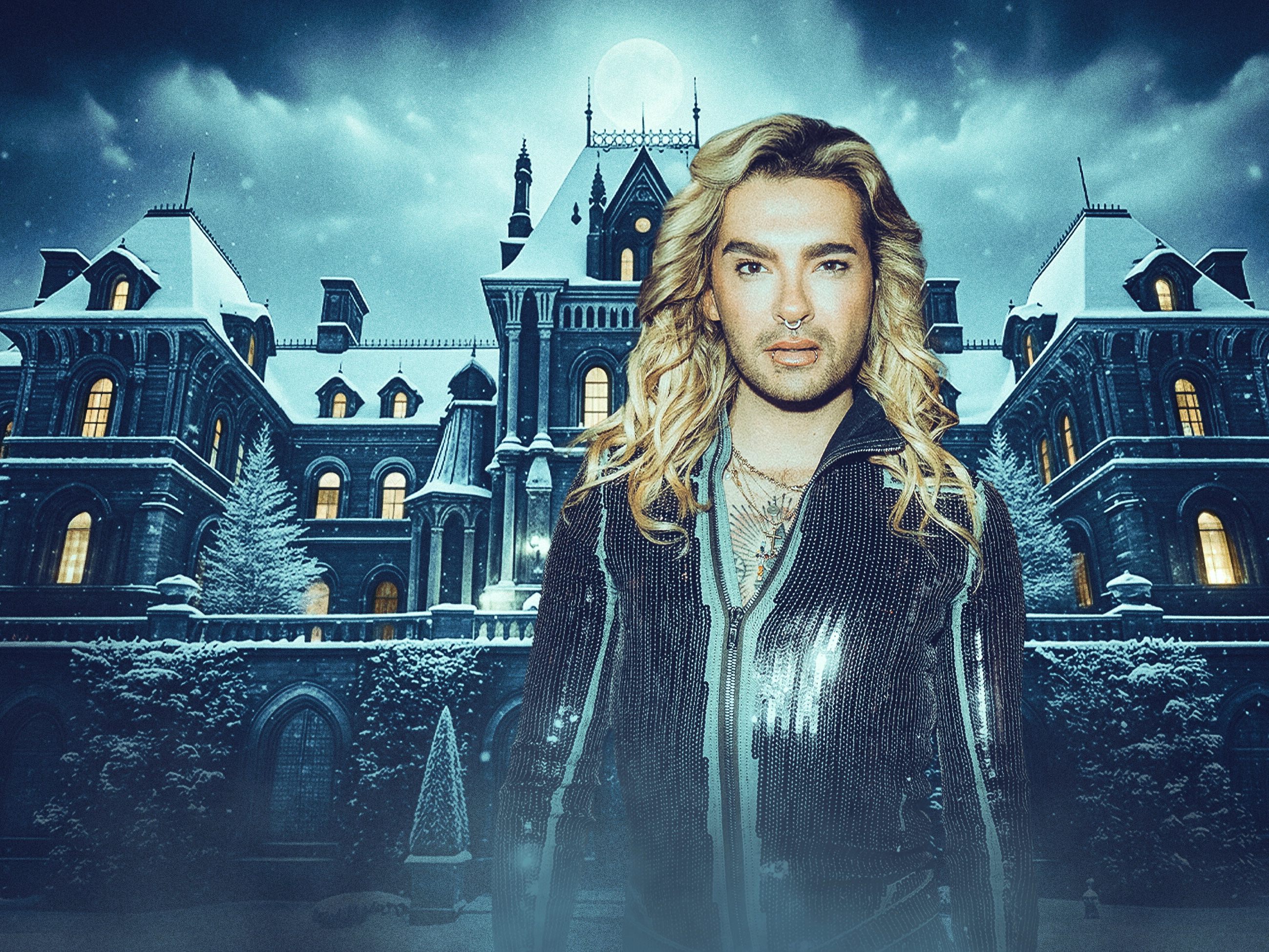 "Live-Krimi-Dinner" mit Bill Kaulitz im ORF. "Live-Krimi-Dinner" mit Bill Kaulitz im ORF.